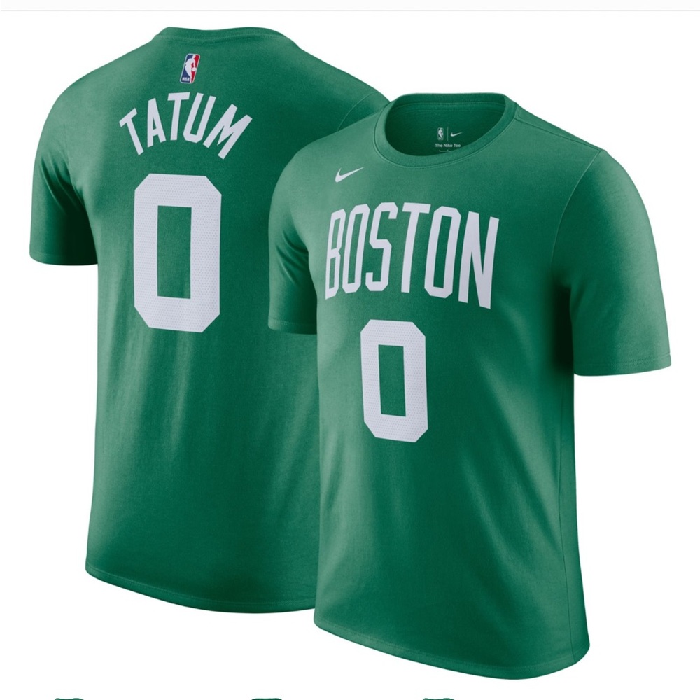 Nike Men's Boston Celtics Jayson
Tatum #0 Green T-Shirt